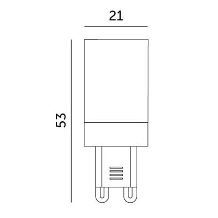 LED-pære G9/3W/230V 3000K 100°