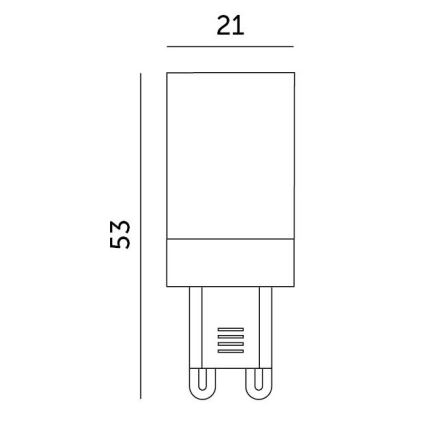 LED-pære G9/3W/230V 4000K 100°