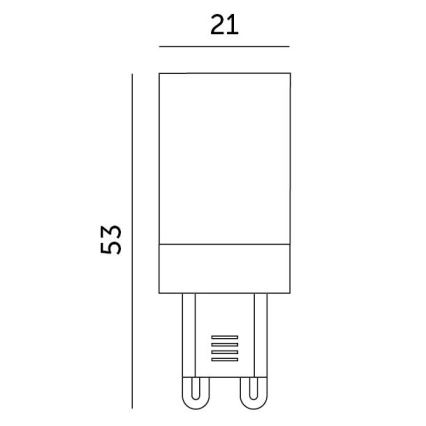 LED-pære G9/3W/230V 6000K 100°