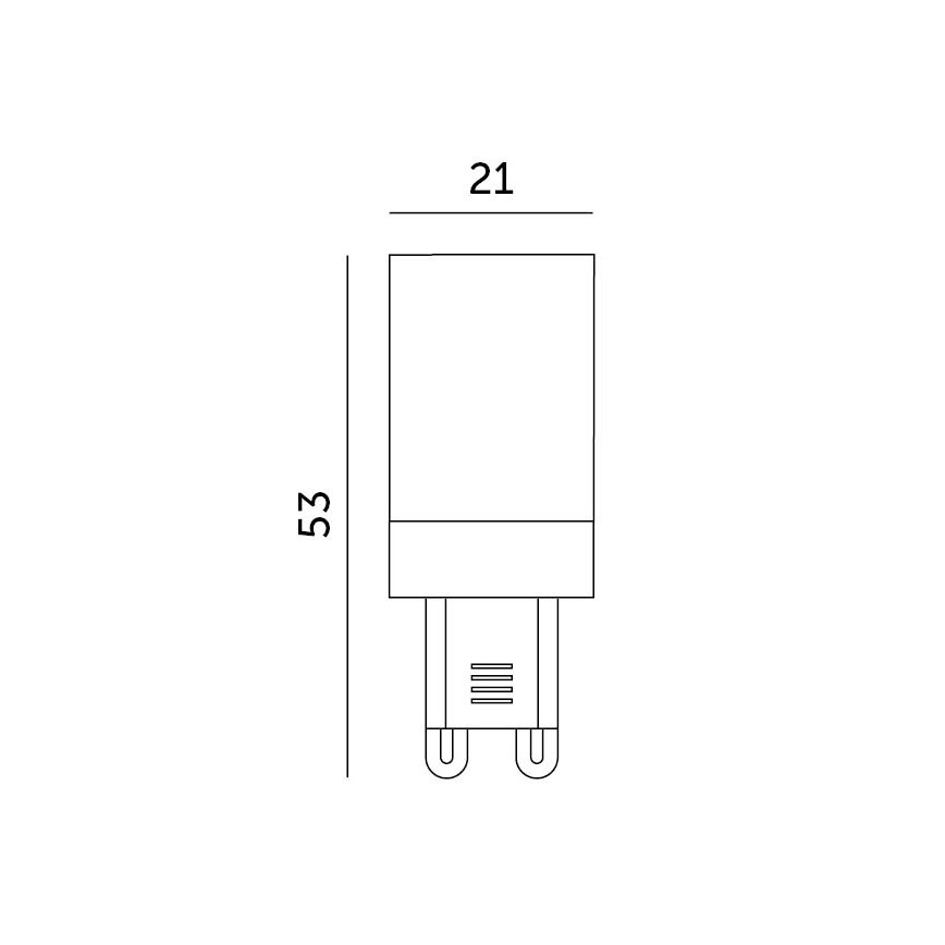 LED-pære G9/3W/230V 6000K 100°