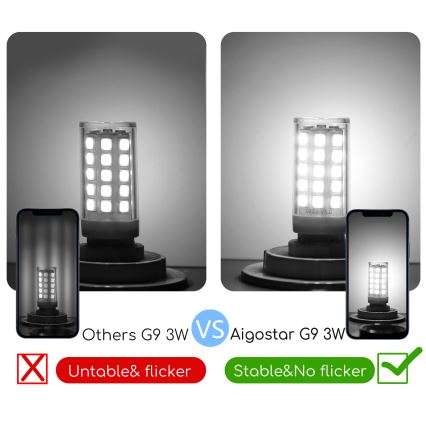 LED-pære G9/3W/230V 6500K - Aigostar