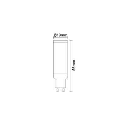 LED-pære G9/4,6W/230V 2800K