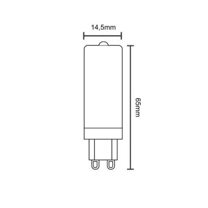 LED-pære G9/4W/230V 2800K