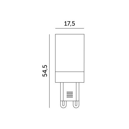 LED-pære G9/4W/230V 6000K