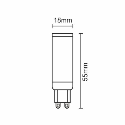 LED pære G9/5W/230V 2800K