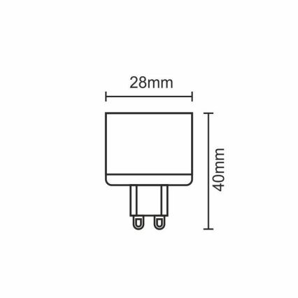 LED pære G9/5W/230V 2800K