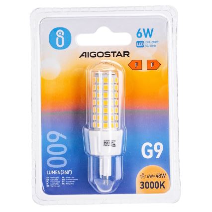 LED-pære G9/6W/230V 3000K - Aigostar