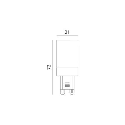 LED-pære G9/6W/230V 3000K