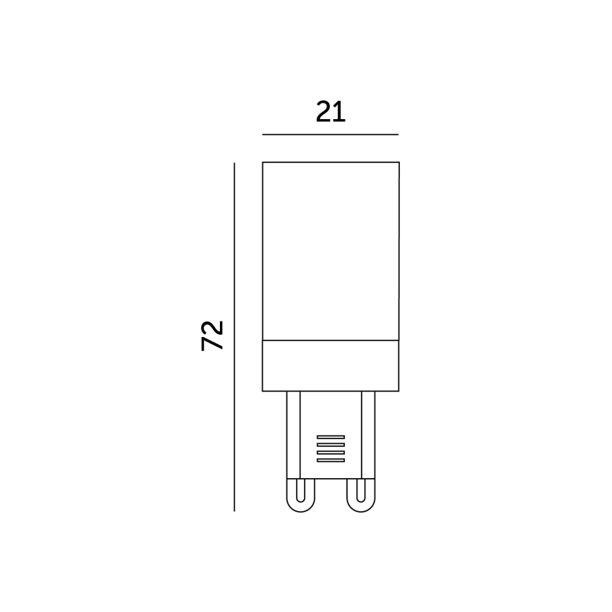 LED-pære G9/6W/230V 6000K