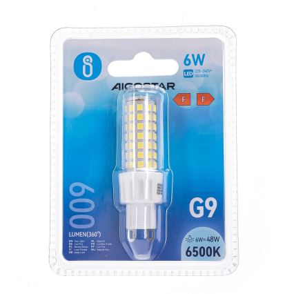 LED-pære G9/6W/230V 6500K - Aigostar
