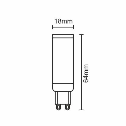 LED pære G9/7W/230V 4000K