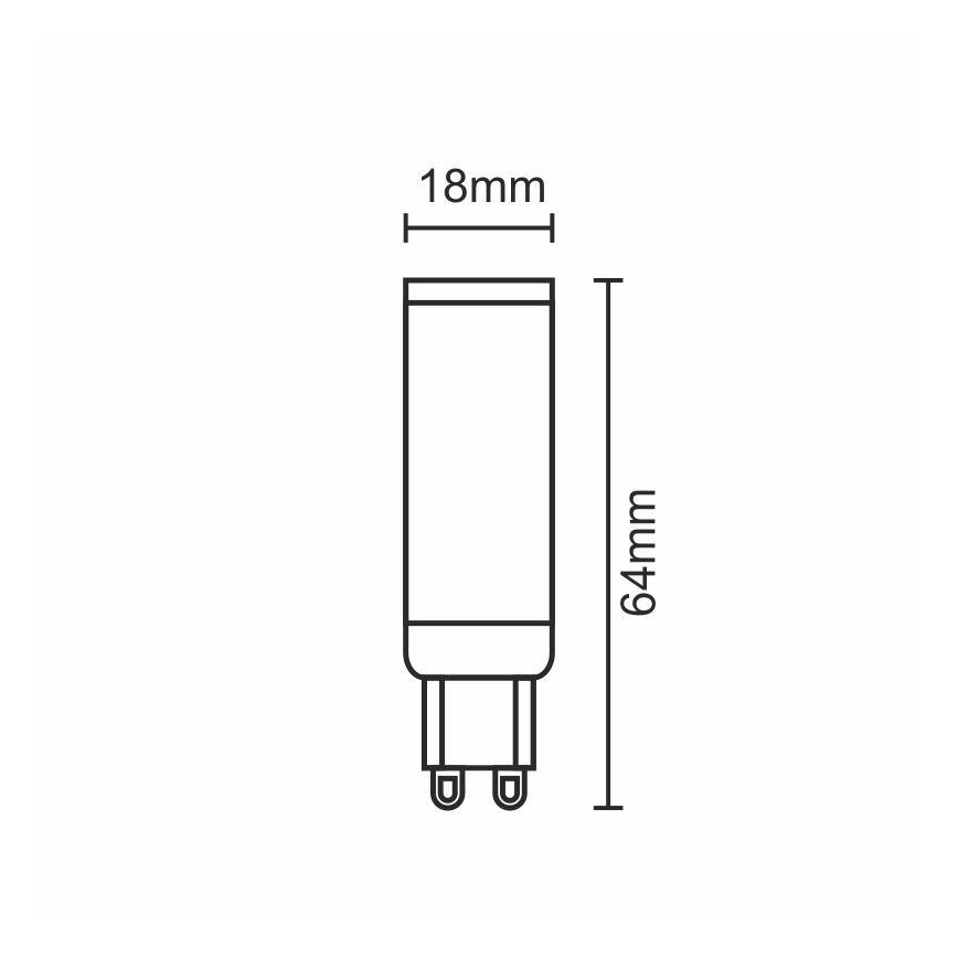 LED pære G9/7W/230V 4000K