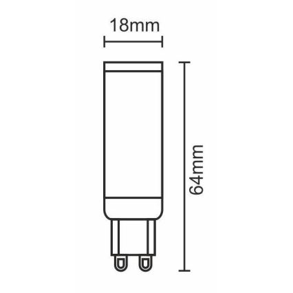 LED-pære G9/7W/230V 6000K