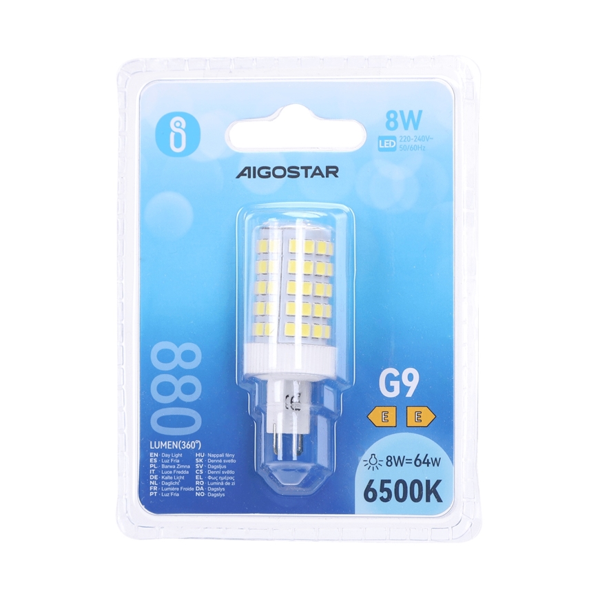 LED-pære G9/8W/230V 6500K - Aigostar