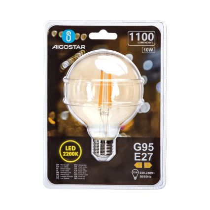 LED-pære G95 E27/10W/230V 2200K - Aigostar