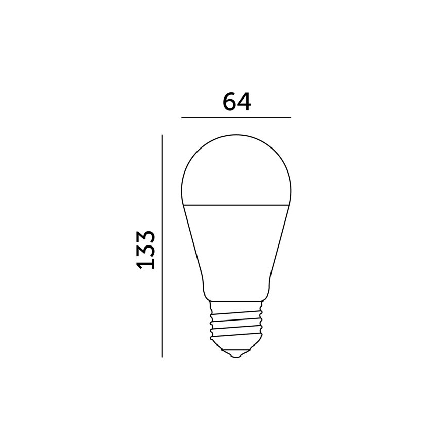 LED-pære GS E27/17W/230V 6500K