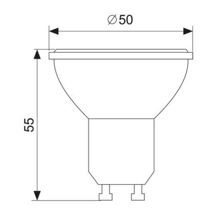 LED-pære GU10/1,5W/230V 6000K