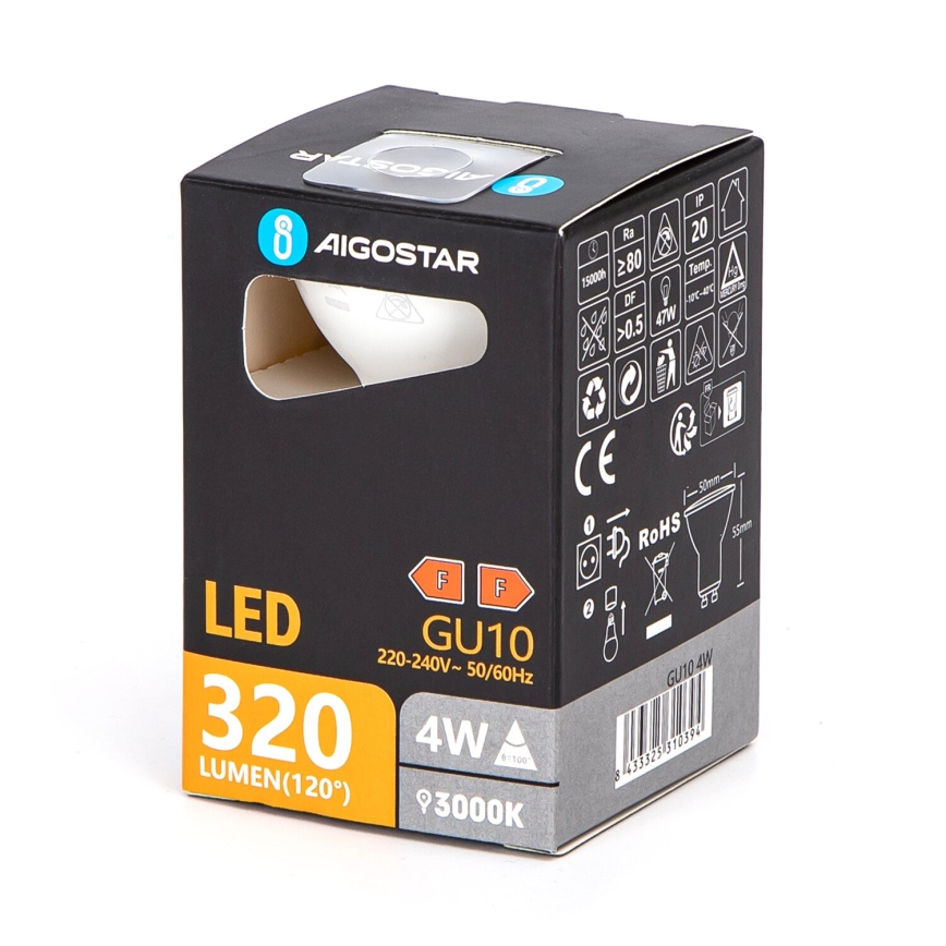 LED-pære GU10/4W/230V 3000K - Aigostar