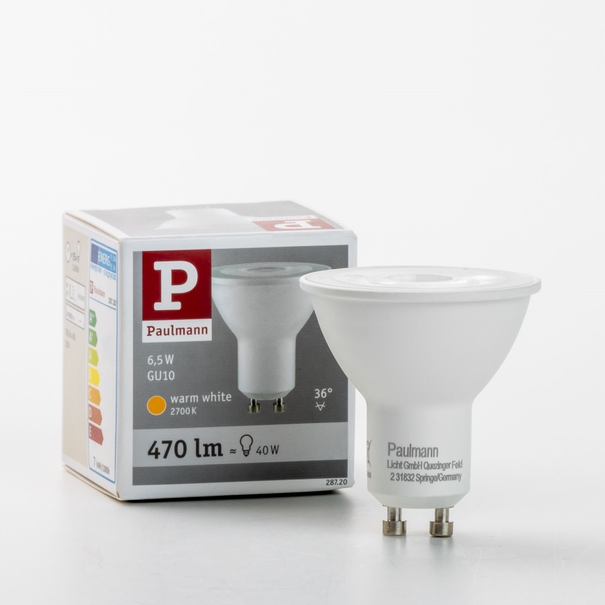 LED-pære GU10/6,5W/230V 2700K - Paulmann 28720