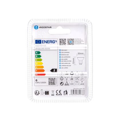 LED-pære GU10/6W/230V 3000K - Aigostar