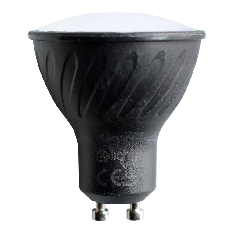 LED-pære GU10/6W/230V 3000K sort