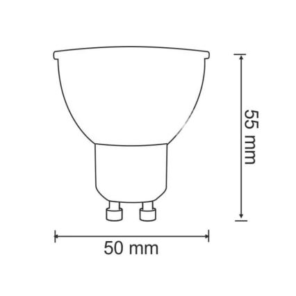 LED-pære GU10/7W/230V 3000K