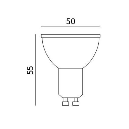 LED-pære GU10/8,5W/230V 3000K