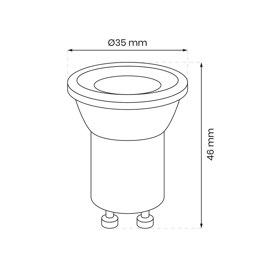 LED-pære GU10-MR11/3W/230V 3000K