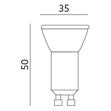 LED-pære GU10-MR11/4W/230V 3000K