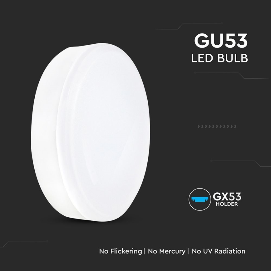 LED-pære GX53/6,4W/230V 3000K