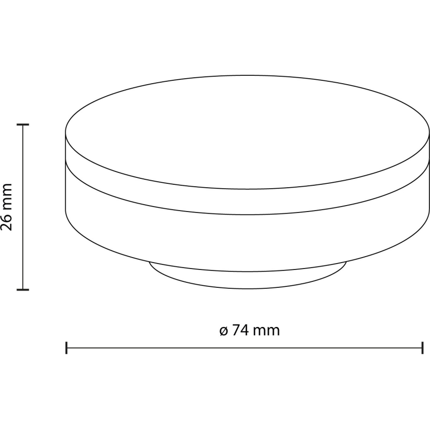 LED-pære GX53/8W/230V 3000K