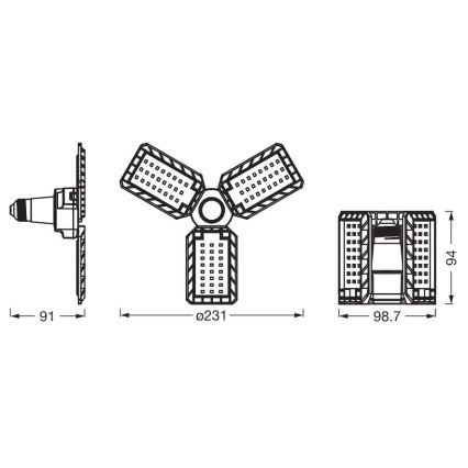 LED-pære HIGHBAY E27/17W/230V 4000K - Ledvance