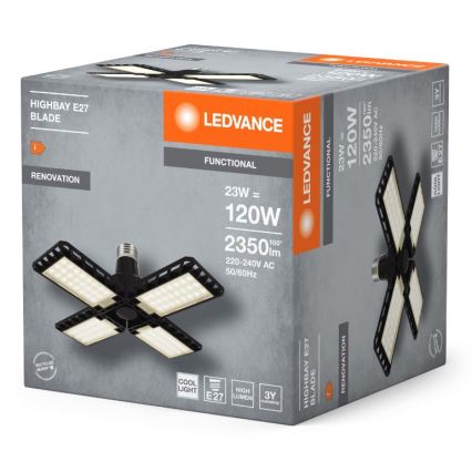 LED-pære HIGHBAY E27/23W/230V 4000K - Ledvance