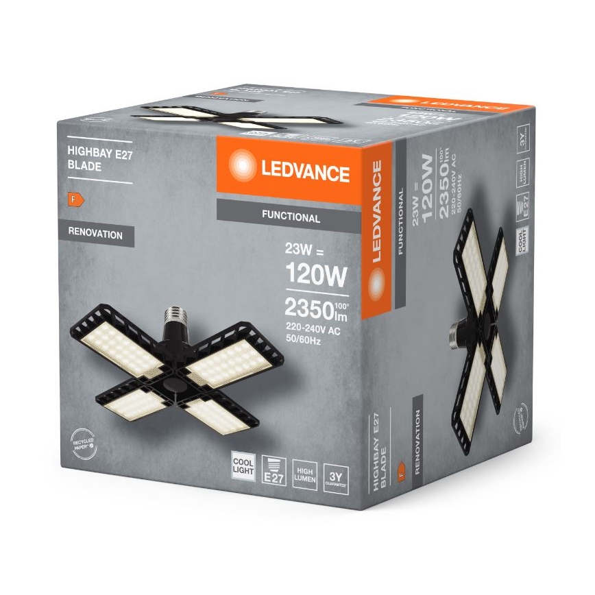 LED-pære HIGHBAY E27/23W/230V 4000K - Ledvance