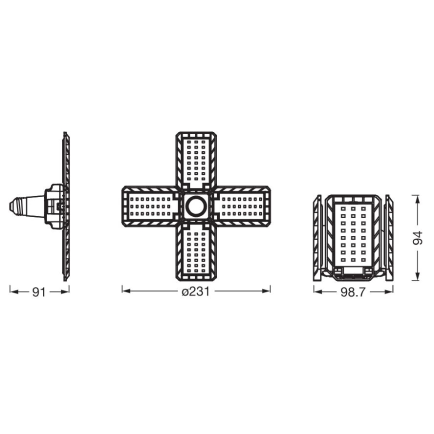 LED-pære HIGHBAY E27/23W/230V 4000K - Ledvance