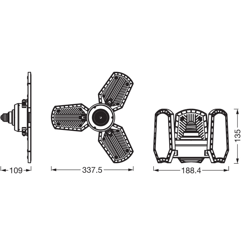 LED-pære HIGHBAY E27/40W/230V 4000K - Osram