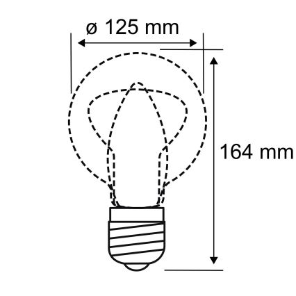 LED-pære INNER G125 E27/3,5W/230V 1800K - Paulmann 28875