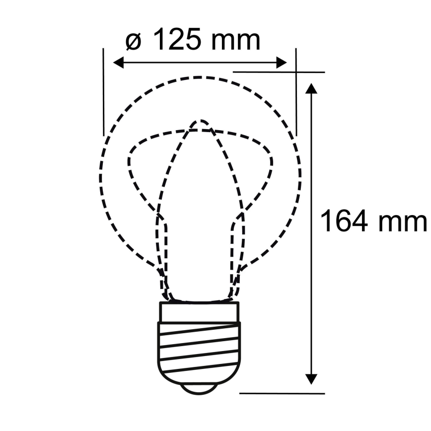 LED-pære INNER G125 E27/3,5W/230V 1800K - Paulmann 28881