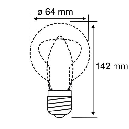 LED-pære INNER ST64 E27/3,5W/230V 1800K - Paulmann 28880