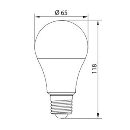 LED pære LEDSTAR A65 E27/15W/230V 3000K