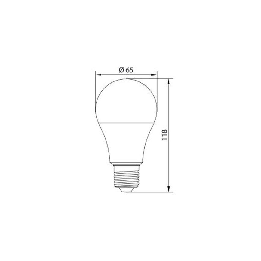 LED pære LEDSTAR A65 E27/15W/230V 3000K