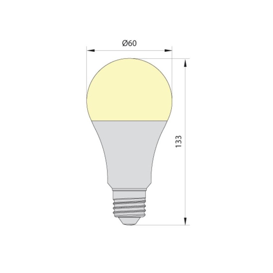 LED-pære LEDSTAR ECO A65 E27/20W/230V 4000K