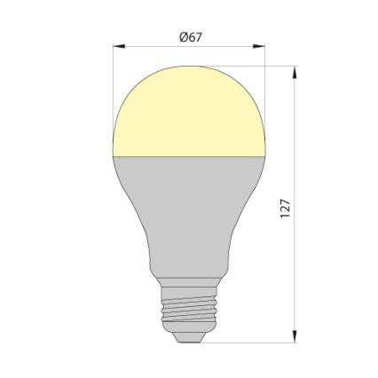 LED pære LEDSTAR ECO E27/10W/230V 3000K