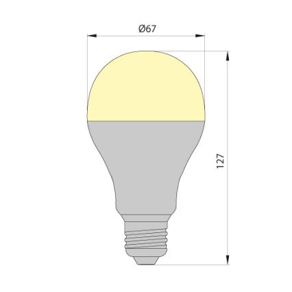 LED-pære LEDSTAR ECO E27/12W/230V 4000K