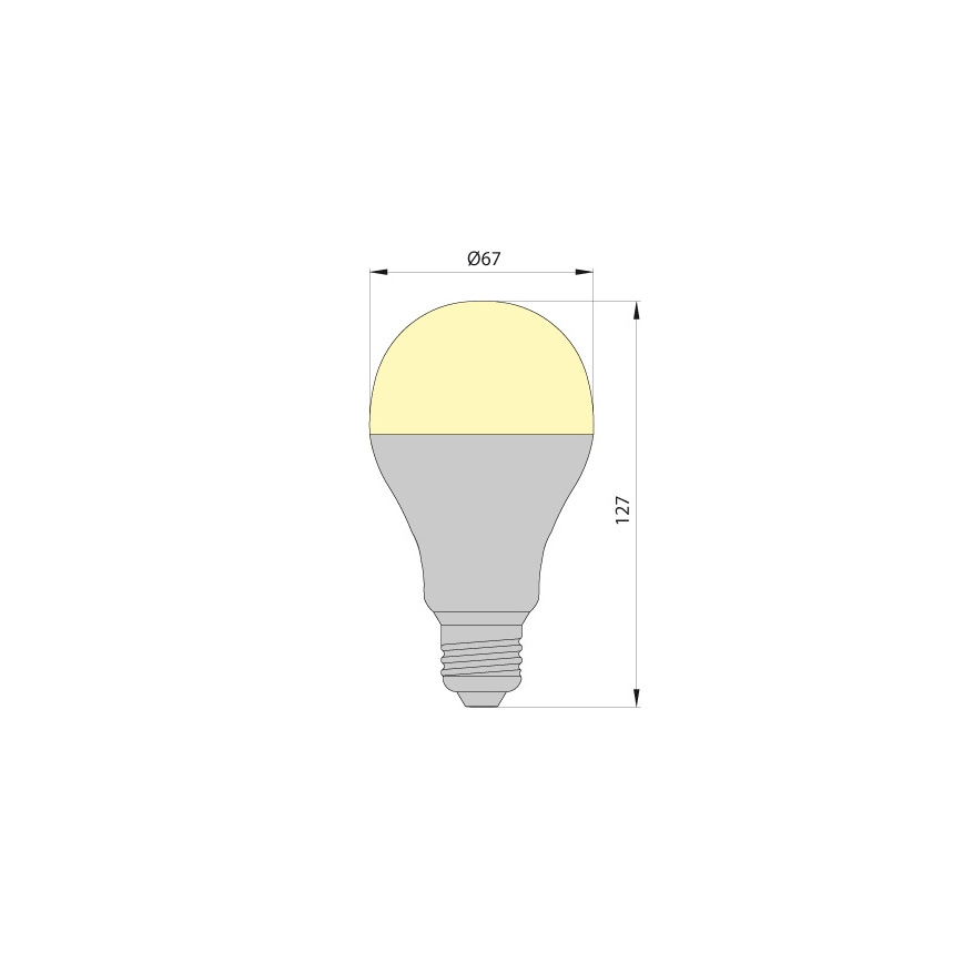 LED-pære LEDSTAR ECO E27/12W/230V 4000K