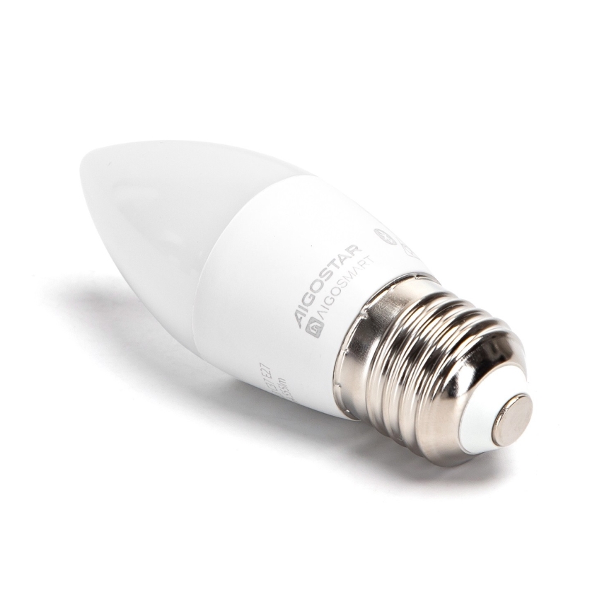 LED-pære med RGBW-farver dæmpbar C37 E27/4,9W/230V 2700-6500K - Aigostar