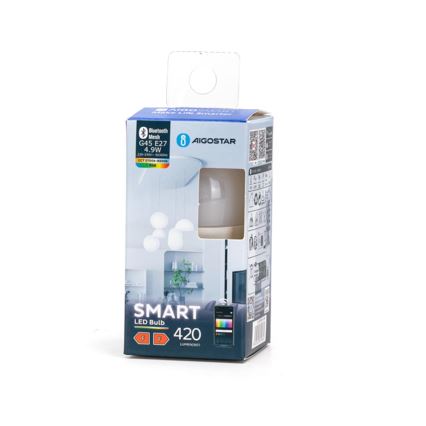 LED-pære med RGBW-farver dæmpbar MESH Smart G45 E27/4,9W/230V 2700-6500K - Aigostar