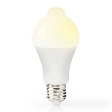 LED-pære med bevægelses- og skumringssensor A60 E27/4,9W/230V 3000K
