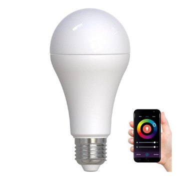 LED-pære med RGBW-farver dæmpbar A60 E27/15W/230V 2700-6500K Wi-Fi Tuya