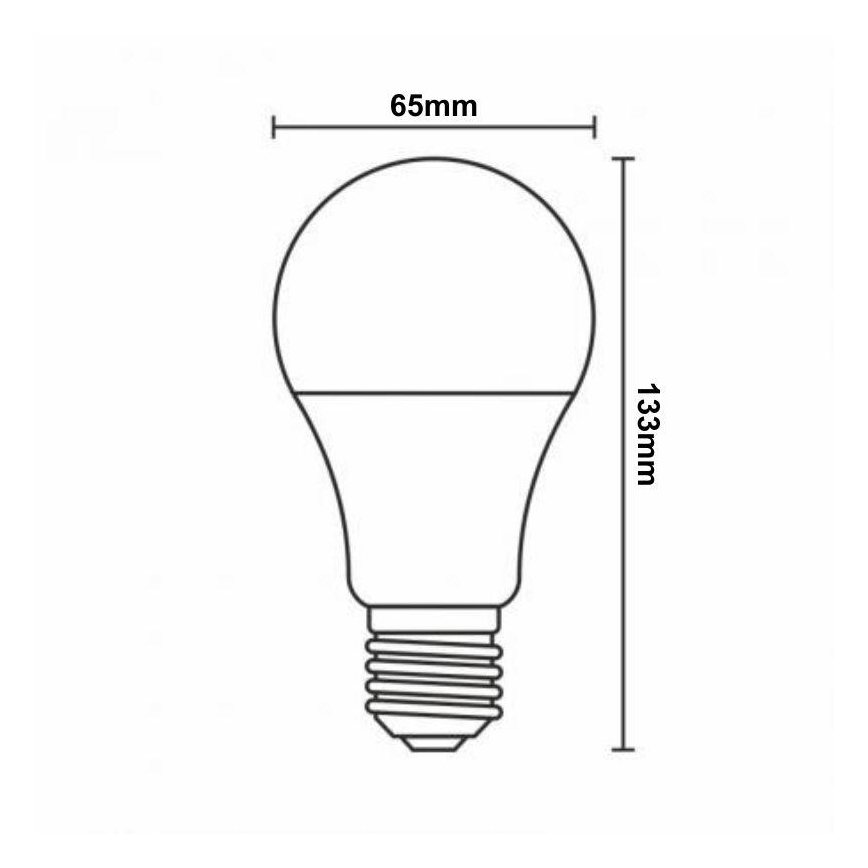 LED-pære med RGBW-farver dæmpbar A60 E27/15W/230V 2700-6500K Wi-Fi Tuya
